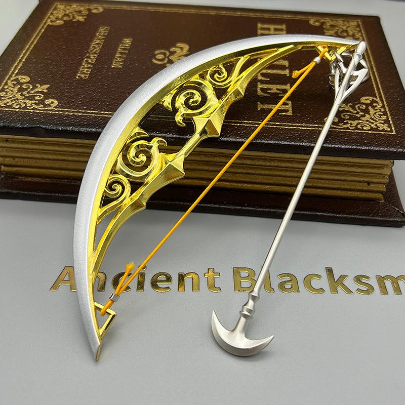 Bow of Light Replica - The Legend of Zelda Breath of the Wild Holy Relic 1:6 Scale | Zelda's Blessing Electroplated String & Sacred Glow Finish | Hyrule Castle Final Battle Display for Calamity Survivors - BlacksmithSONG