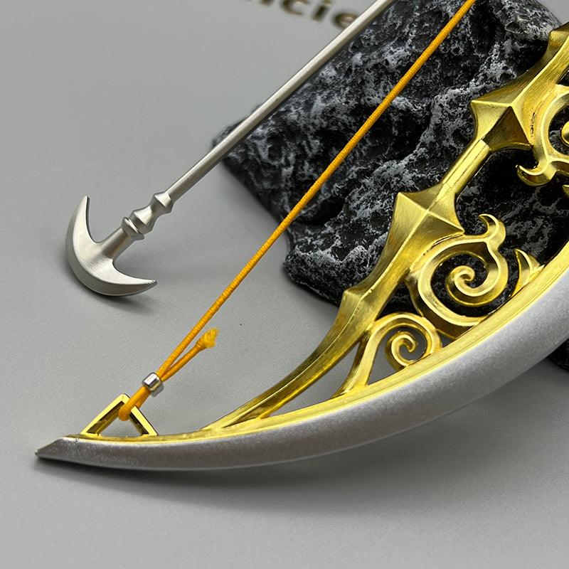 Bow of Light Replica - The Legend of Zelda Breath of the Wild Holy Relic 1:6 Scale | Zelda's Blessing Electroplated String & Sacred Glow Finish | Hyrule Castle Final Battle Display for Calamity Survivors - BlacksmithSONG