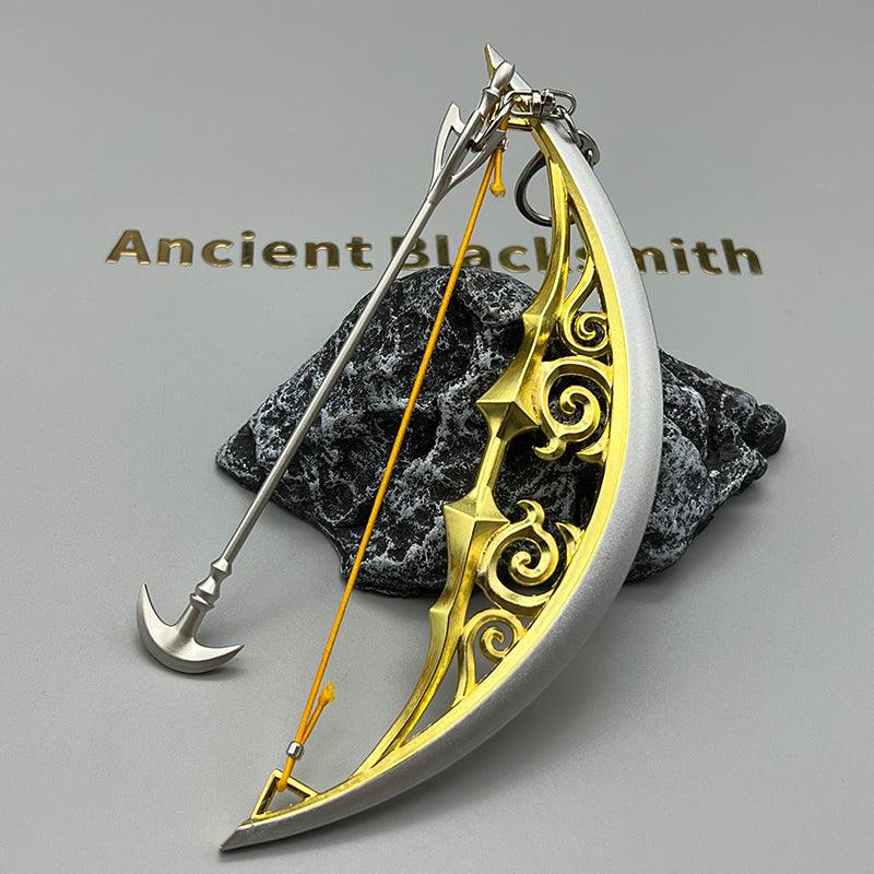 Bow of Light Replica - The Legend of Zelda Breath of the Wild Holy Relic 1:6 Scale | Zelda's Blessing Electroplated String & Sacred Glow Finish | Hyrule Castle Final Battle Display for Calamity Survivors - BlacksmithSONG