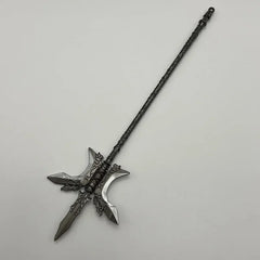 1:6 scale anime-style zinc alloy axe replica with ornate details on white background