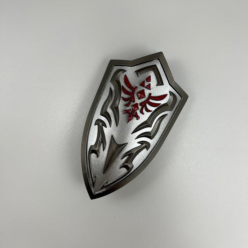 Royal Guard's Shield - The Legend of Zelda Breath of the Wild Elite Defense 1:6 Scale | Obsidian Black Electrostatic Coating & Sheikah Tech Edging - BlacksmithSONG