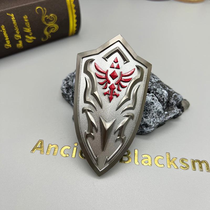 Royal Guard's Shield - The Legend of Zelda Breath of the Wild Elite Defense 1:6 Scale | Obsidian Black Electrostatic Coating & Sheikah Tech Edging - BlacksmithSONG