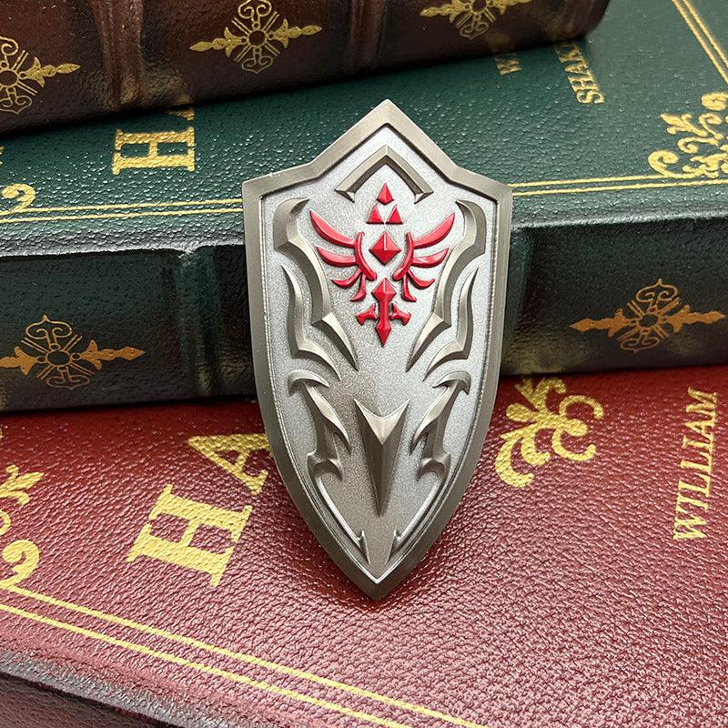 Royal Guard's Shield - The Legend of Zelda Breath of the Wild Elite Defense 1:6 Scale | Obsidian Black Electrostatic Coating & Sheikah Tech Edging - BlacksmithSONG