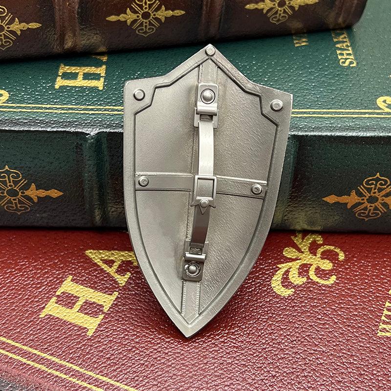 Royal Guard's Shield - The Legend of Zelda Breath of the Wild Elite Defense 1:6 Scale | Obsidian Black Electrostatic Coating & Sheikah Tech Edging - BlacksmithSONG