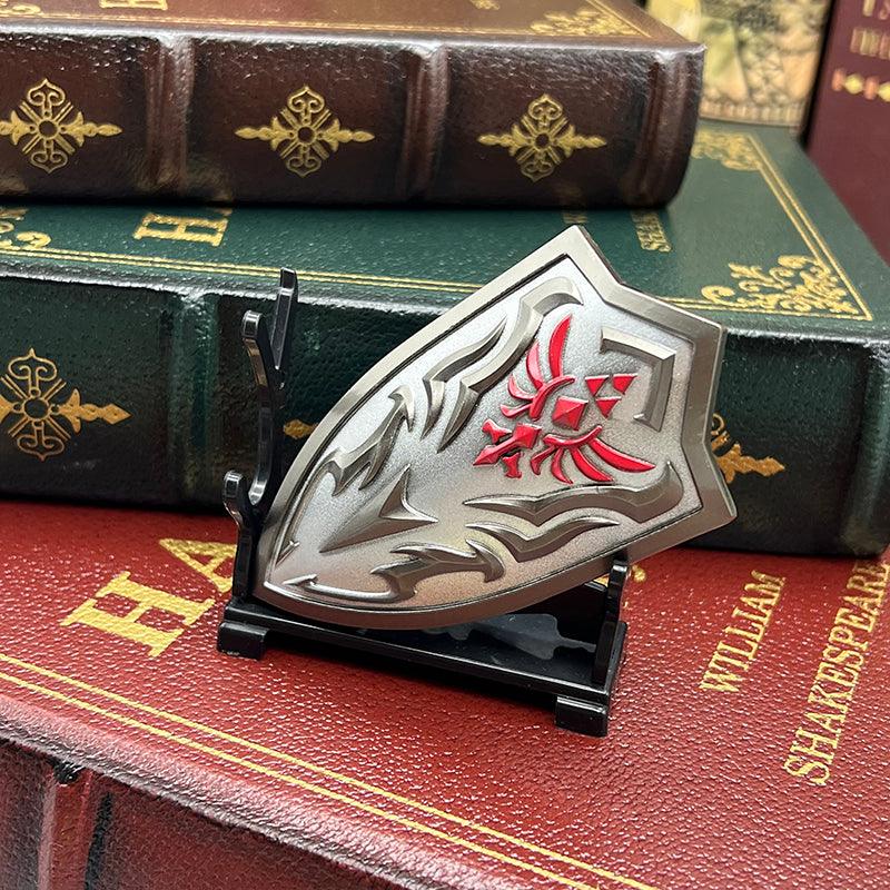 Royal Guard's Shield - The Legend of Zelda Breath of the Wild Elite Defense 1:6 Scale | Obsidian Black Electrostatic Coating & Sheikah Tech Edging - BlacksmithSONG