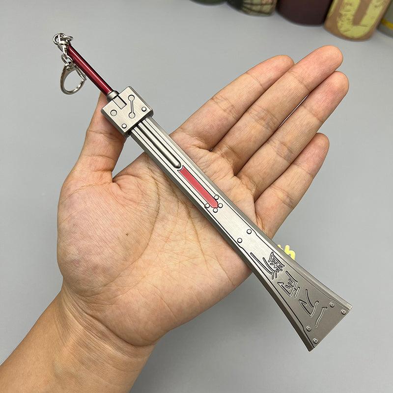 Hardedge Replica - Final Fantasy VII Cloud Strife's Brutal Blade 1:6 Scale | Reinforced Zinc Alloy Edge & Shinra Soldier Engraving | Midgar Mercenary Display for Materia Fusion Enthusiasts - BlacksmithSONG