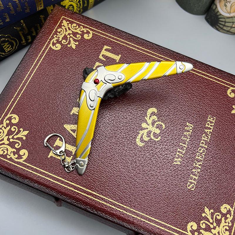 Sea-Breeze Boomerang - The Legend of Zelda Wind Waker Oceanic Weapon 1:6 | Coral Inlaid Grip & Salt-Weathered Coating | Electrostatic Aged Zinc Alloy for Pirate Voyage Collectors - BlacksmithSONG