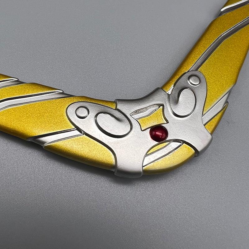 Sea-Breeze Boomerang - The Legend of Zelda Wind Waker Oceanic Weapon 1:6 | Coral Inlaid Grip & Salt-Weathered Coating | Electrostatic Aged Zinc Alloy for Pirate Voyage Collectors - BlacksmithSONG