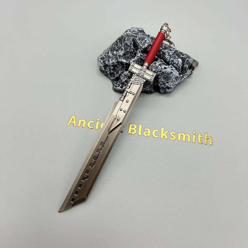 Fusion Sword Replica - Final Fantasy VII Cloud Strife's Modular Blade 1:6 Scale | Multi-Blade Zinc Alloy Assembly & Electrostatic Coating | Midgar Mercenary Display for FF7 Remake Enthusiasts - BlacksmithSONG