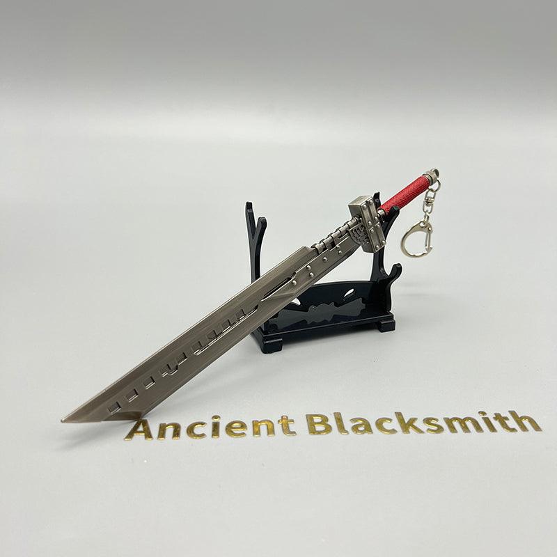 Fusion Sword Replica - Final Fantasy VII Cloud Strife's Modular Blade 1:6 Scale | Multi-Blade Zinc Alloy Assembly & Electrostatic Coating | Midgar Mercenary Display for FF7 Remake Enthusiasts - BlacksmithSONG