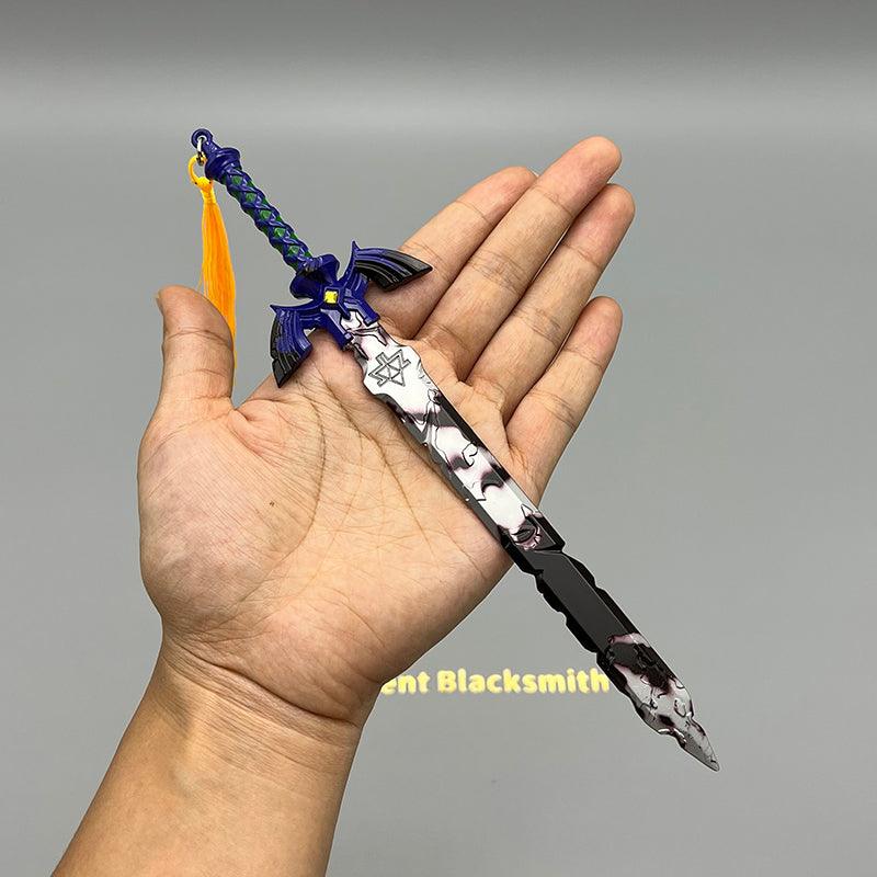 Broken Master Sword Replica - The Legend of Zelda Decayed Holy Blade 1:6 Scale | Corroded Electroplated Edge & Triforce Fracture | Post-Calamity Hyrule Display for Restoration Quest Fans - BlacksmithSONG