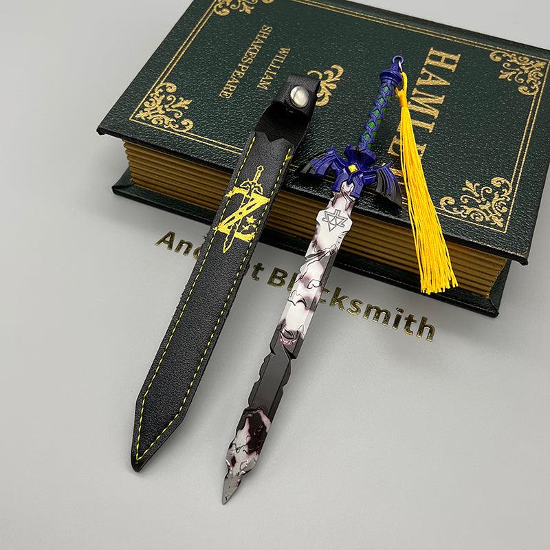 Broken Master Sword Replica - The Legend of Zelda Decayed Holy Blade 1:6 Scale | Corroded Electroplated Edge & Triforce Fracture | Post-Calamity Hyrule Display for Restoration Quest Fans - BlacksmithSONG