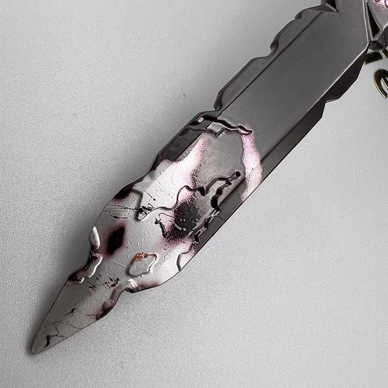 Broken Master Sword Replica - The Legend of Zelda Decayed Holy Blade 1:6 Scale | Corroded Electroplated Edge & Triforce Fracture | Post-Calamity Hyrule Display for Restoration Quest Fans - BlacksmithSONG