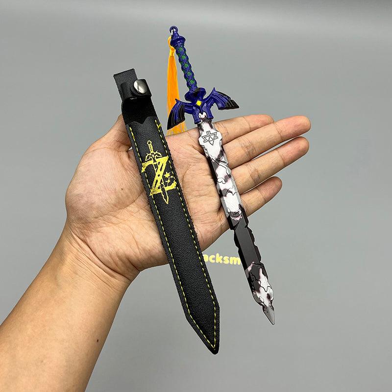 Broken Master Sword Replica - The Legend of Zelda Decayed Holy Blade 1:6 Scale | Corroded Electroplated Edge & Triforce Fracture | Post-Calamity Hyrule Display for Restoration Quest Fans - BlacksmithSONG