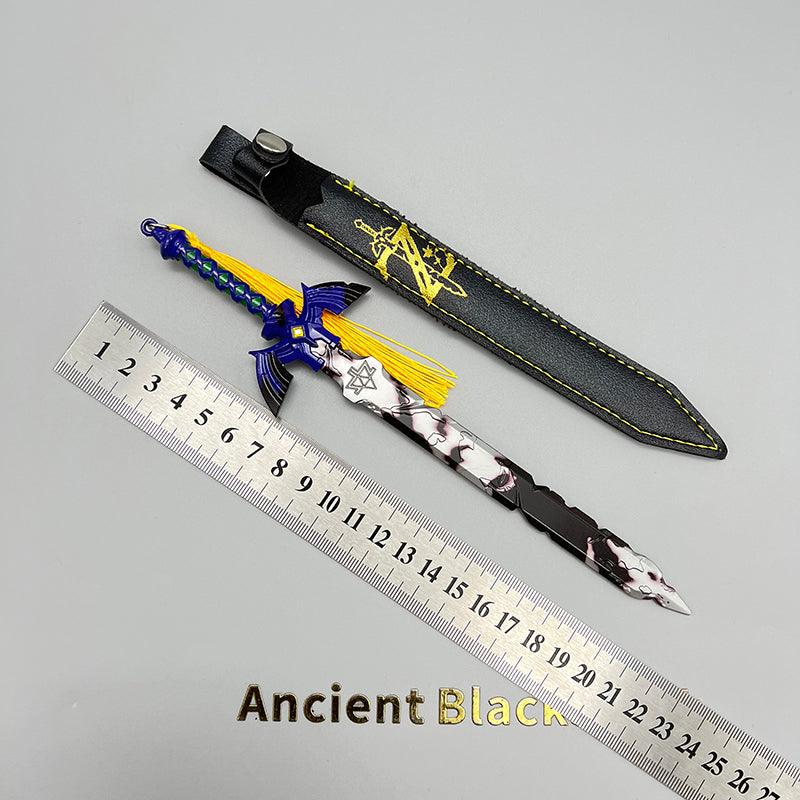 Broken Master Sword Replica - The Legend of Zelda Decayed Holy Blade 1:6 Scale | Corroded Electroplated Edge & Triforce Fracture | Post-Calamity Hyrule Display for Restoration Quest Fans - BlacksmithSONG