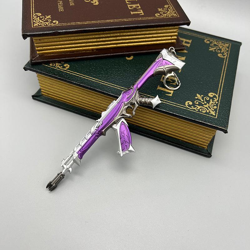 Reaver Vandal Rifle Replica - VALORANT Gothic Pulse Rifle 1:6 Scale | Radiance Tech Energy Core & Soul Harvester Design | Electroplated Zinc Alloy for Dark Theme Gaming Setups - BlacksmithSONG