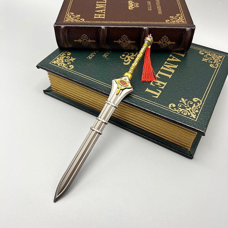 Edge of Duality Replica - The Legend of Zelda Breath of the Wild Dual-Edge Blade 1:6 Scale | Sheikah Tech-Inspired Zinc Alloy & Obsidian Finish | Hateno Village Blacksmith Artifact for Ancient Tech Hunters - BlacksmithSONG