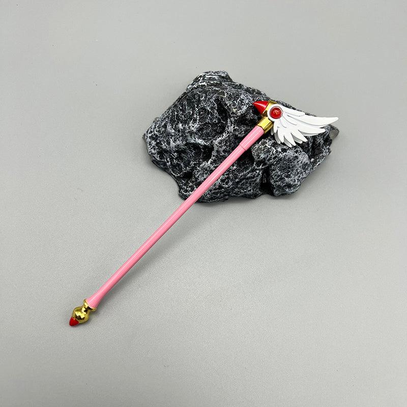 Clow Sealing Wand - Cardcaptor Sakura Original Zinc Alloy Staff| Clow Reed's Legacy Artifact | Sakura Card Captor Zinc Alloy Display for Nostalgic Fans - BlacksmithSONG