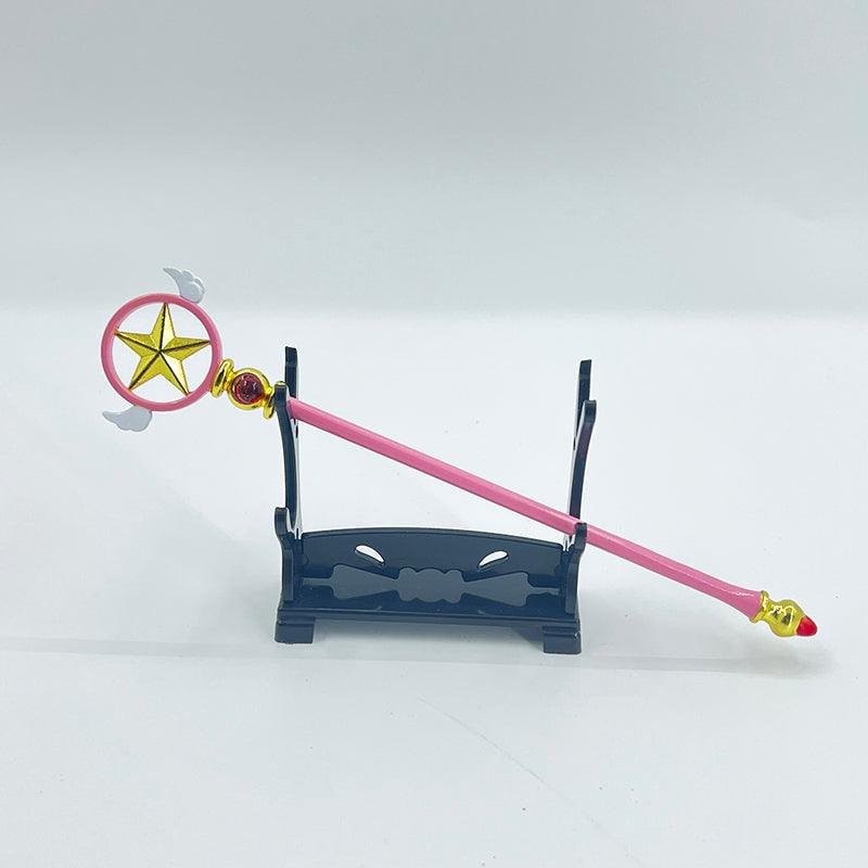 Star Force Sealing Wand - Cardcaptor Sakura Final Form | Cosmic Wings & Sakura Card Engraving | Anime-Accurate Electroplated Collectible - BlacksmithSONG