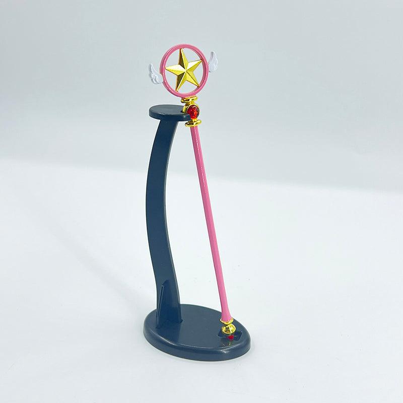 Star Force Sealing Wand - Cardcaptor Sakura Final Form | Cosmic Wings & Sakura Card Engraving | Anime-Accurate Electroplated Collectible - BlacksmithSONG