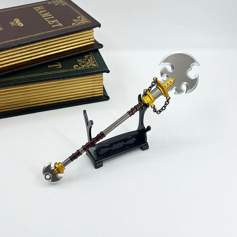 Savage Lynel Spear - The Legend of Zelda Breath of the Wild Coliseum Weapon 1:6 Zinc Alloy | Lynel Horn-Inspired Tip & Tribal Engraving | Electrostatic Weathered Coating for Hyrule Warriors - BlacksmithSONG