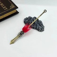 1:6 scale anime-style zinc alloy spear replica with red feather by BlacksmithSONG