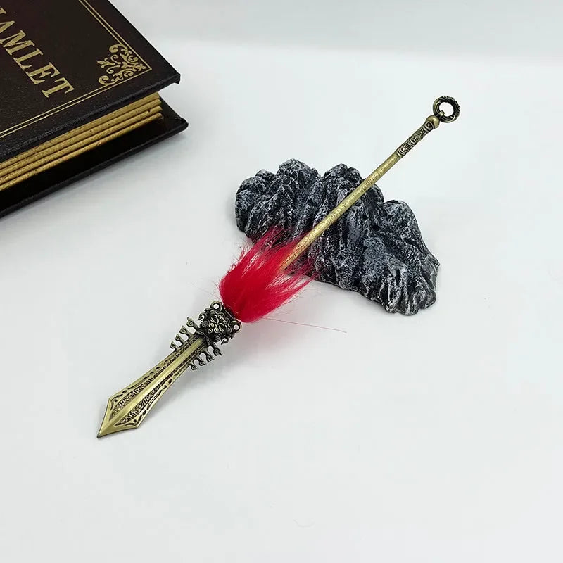 1:6 scale anime-style zinc alloy spear replica with red feather by BlacksmithSONG