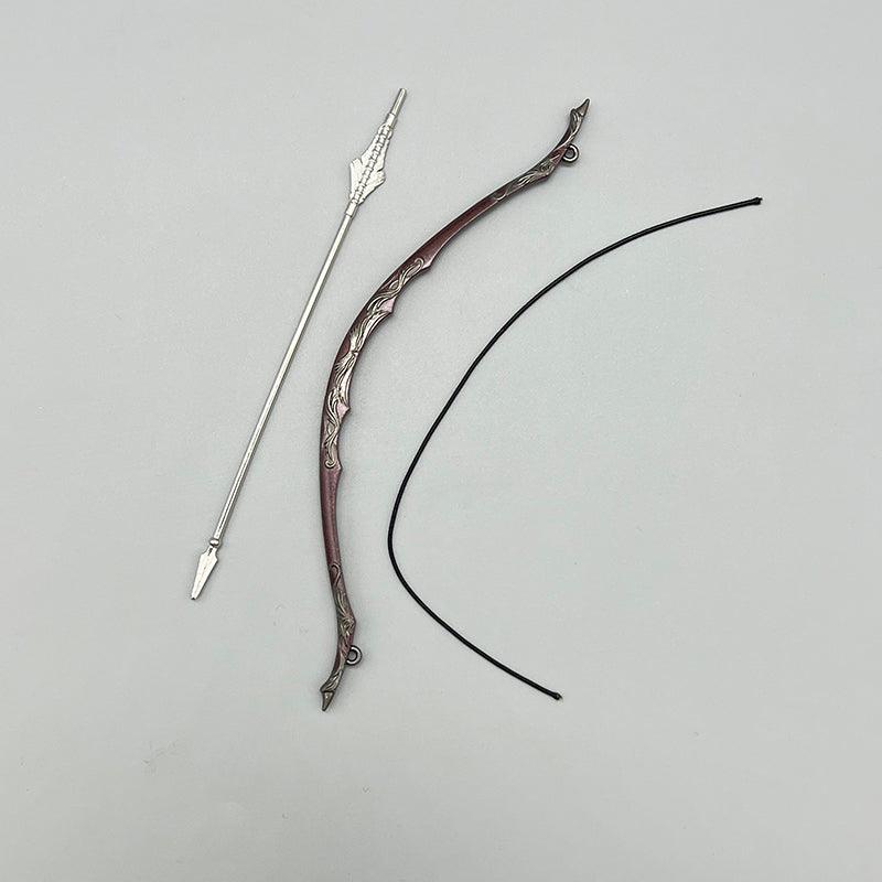 Galadhrim Bow Replica - LOTR Lothlórien Elven Archery 1:6 Scale | Polished Alloy Recurve Design | Lady Galadriel Guard Display for Archery Enthusiasts - BlacksmithSONG