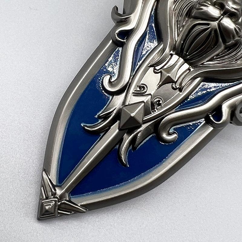 Warcraft Movie Alliance Lion Shield Replica - Stormwind Symbol Collector's Edition | Epic Battles Display Art - BlacksmithSONG