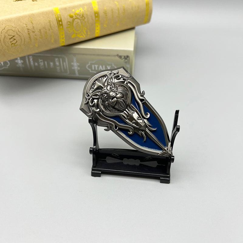 Warcraft Movie Alliance Lion Shield Replica - Stormwind Symbol Collector's Edition | Epic Battles Display Art - BlacksmithSONG
