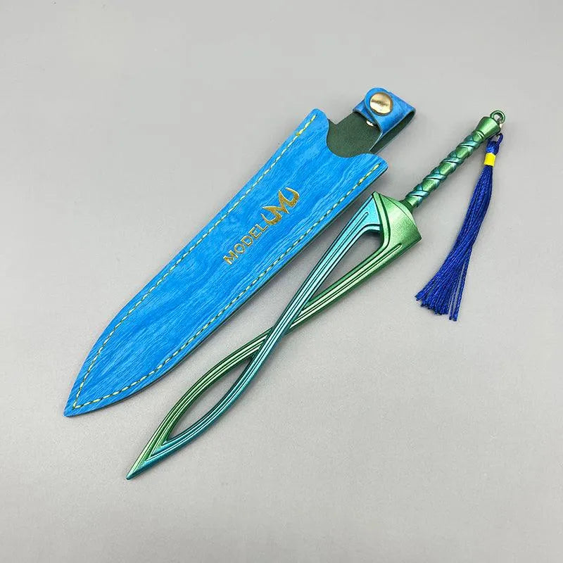 Fierce Deity Sword - The Legend of Zelda Majora's Mask Oni Link Weapon 1:6 Scale | Dark Termina Alloy & Mask Energy Core Design | Limited Edition Zinc Display for Moonfall Survivors - BlacksmithSONG