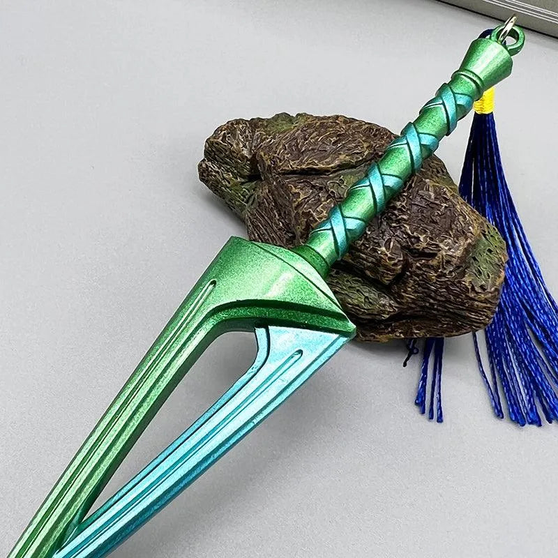 Fierce Deity Sword - The Legend of Zelda Majora's Mask Oni Link Weapon 1:6 Scale | Dark Termina Alloy & Mask Energy Core Design | Limited Edition Zinc Display for Moonfall Survivors - BlacksmithSONG