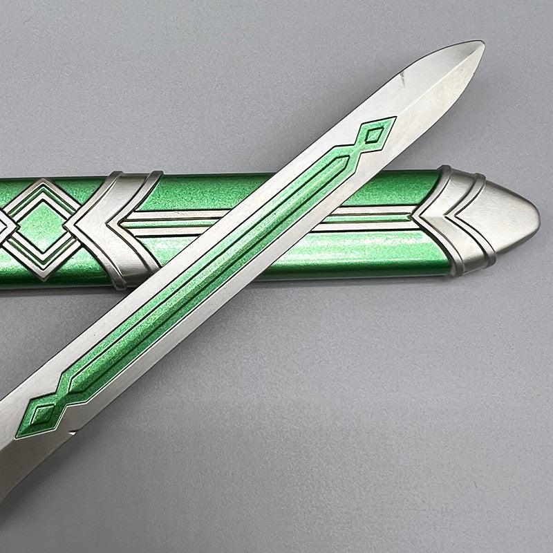 Goddess Sword Replica - The Legend of Zelda Skyward Strike Artifact 1:6 Scale | Divine Forged Zinc Alloy & Celestial Patina | Hylia's Legacy Display for Skyward Sword Archivists - BlacksmithSONG