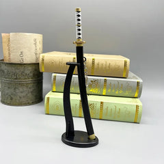 1:6 scale anime-style katana sword replica on stand, zinc alloy collectible, BlacksmithSONG