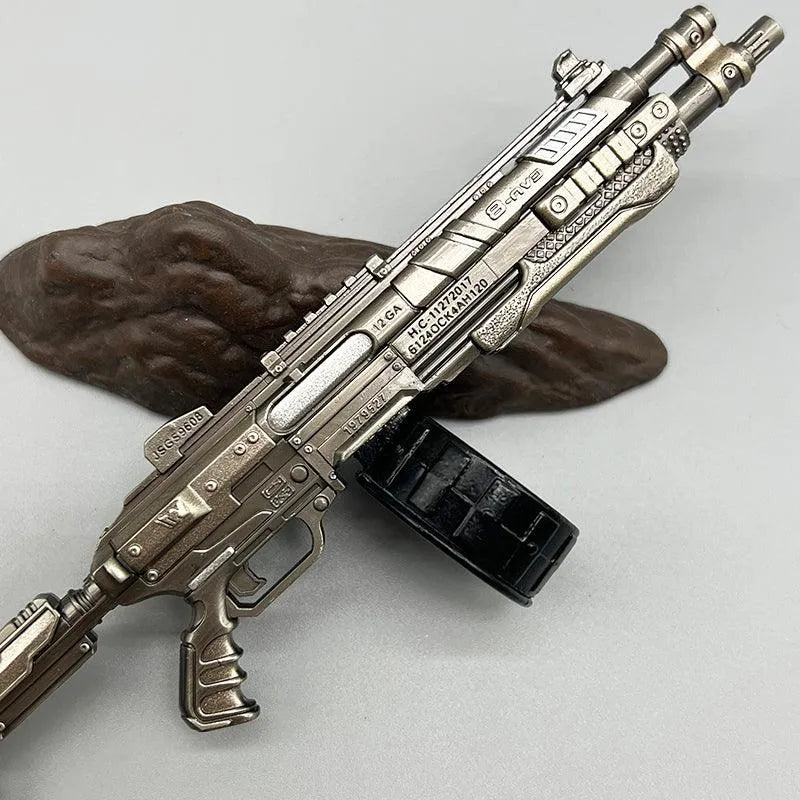 EVA-8 Auto Shotgun Replica - Apex Legends Fully-Automatic Close Combat 1:6 Scale | Detachable Magazine & Electrostatic Coating | Newbie-Friendly Zinc Alloy Display for Hot Zone Raiders - BlacksmithSONG
