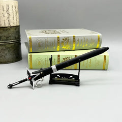 Anime-style zinc alloy sword replica on stand, BlacksmithSONG collectible display