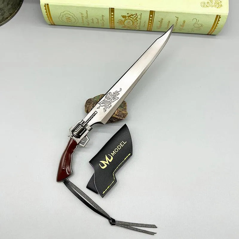 Revolver Gunblade Replica | Final Fantasy VIII Metal Sword | 1:6 Scale Collectible | BlacksmithSONG - BlacksmithSONG