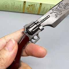 Revolver Gunblade Replica | Final Fantasy VIII Metal Sword | 1:6 Scale Collectible | BlacksmithSONG - BlacksmithSONG