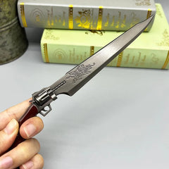 Revolver Gunblade Replica | Final Fantasy VIII Metal Sword | 1:6 Scale Collectible | BlacksmithSONG - BlacksmithSONG