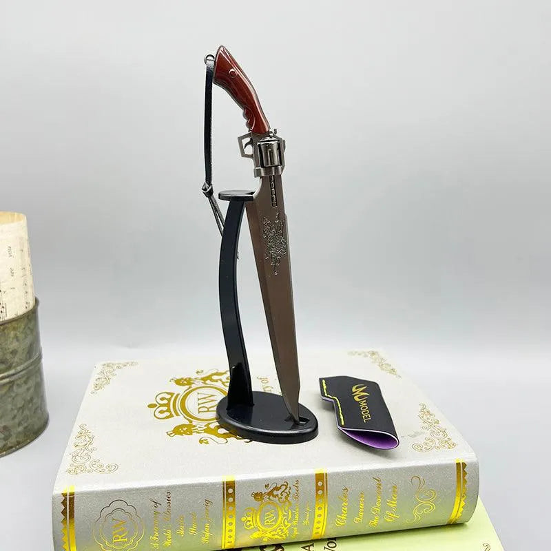 Revolver Gunblade Replica | Final Fantasy VIII Metal Sword | 1:6 Scale Collectible | BlacksmithSONG - BlacksmithSONG