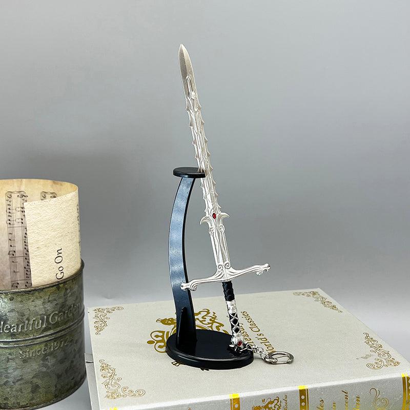 Silver Sword of Astral Plane - BG3 Githyanki Knight's Relic 1:6 Zinc Alloy | Vlaakith's Chosen Weapon | Mind Flayer Slayer Artifact for Lae'zel Fans - BlacksmithSONG