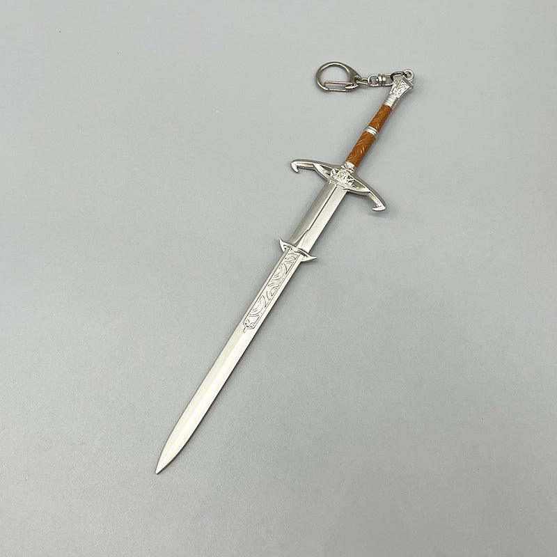 Sword of Justice Replica - BG3 Paladin's Oathkeeper 1:6 Zinc Alloy | Tyr's Chosen Blade | Divine Smite Display for Lawful Good Roleplayers - BlacksmithSONG