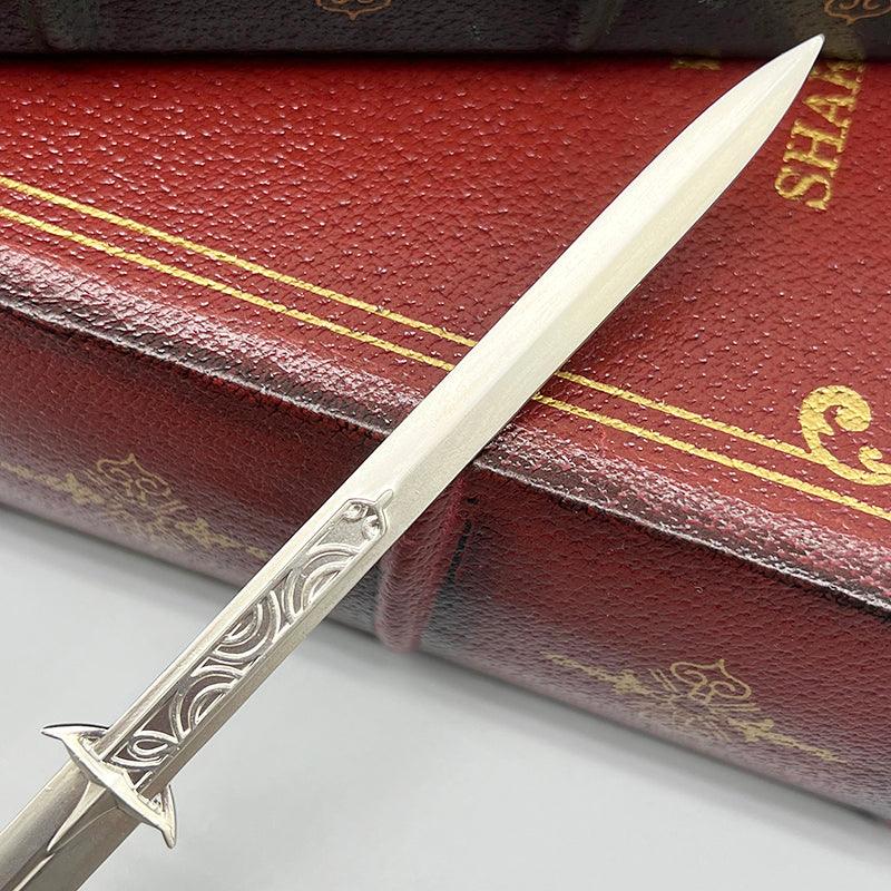 Sword of Justice Replica - BG3 Paladin's Oathkeeper 1:6 Zinc Alloy | Tyr's Chosen Blade | Divine Smite Display for Lawful Good Roleplayers - BlacksmithSONG