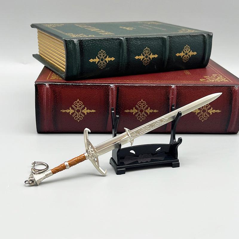 Sword of Justice Replica - BG3 Paladin's Oathkeeper 1:6 Zinc Alloy | Tyr's Chosen Blade | Divine Smite Display for Lawful Good Roleplayers - BlacksmithSONG