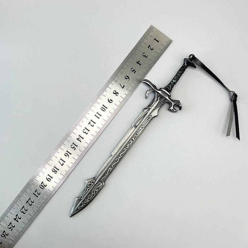 Eduj Ancient Sword Replica - Skyrim Kvenel the Tongue's Blade 1:6 Scale | Dragon Priest Crypt Relic | Nordic Zinc Alloy Display for Draugr Hunters - BlacksmithSONG