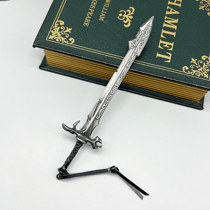 Eduj Ancient Sword Replica - Skyrim Kvenel the Tongue's Blade 1:6 Scale | Dragon Priest Crypt Relic | Nordic Zinc Alloy Display for Draugr Hunters - BlacksmithSONG