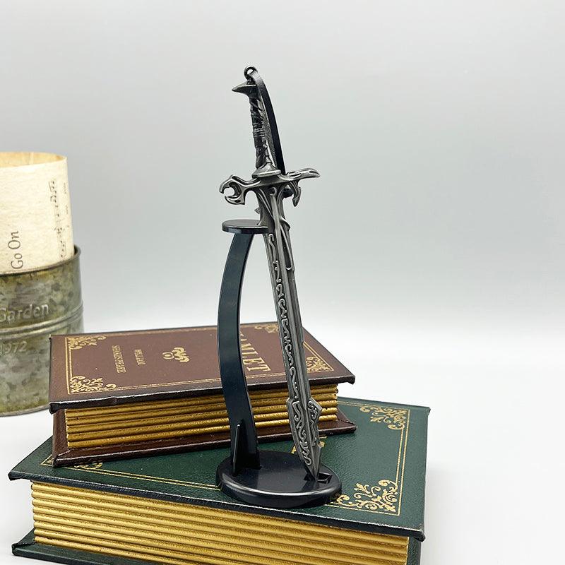 Eduj Ancient Sword Replica - Skyrim Kvenel the Tongue's Blade 1:6 Scale | Dragon Priest Crypt Relic | Nordic Zinc Alloy Display for Draugr Hunters - BlacksmithSONG