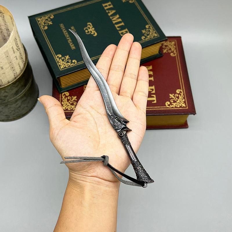 Blade of Sacrifice Cultist Dagger - Skyrim Daedric Ritual Weapon 1:6 Zinc Alloy | Molag Bal's Altar Artifact | Forsworn Coven Collectible for Oblivion Worshipers - BlacksmithSONG
