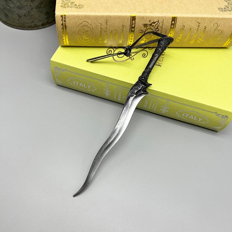 Blade of Sacrifice Cultist Dagger - Skyrim Daedric Ritual Weapon 1:6 Zinc Alloy | Molag Bal's Altar Artifact | Forsworn Coven Collectible for Oblivion Worshipers - BlacksmithSONG