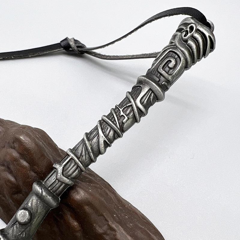 Okin Nordic Battleaxe - Skyrim Kvenel's Twin Weapon 1:6 Zinc Alloy | Volunruud Tomb Artifact | Electroplated Steel Finish for Skyrim Archaeologists - BlacksmithSONG
